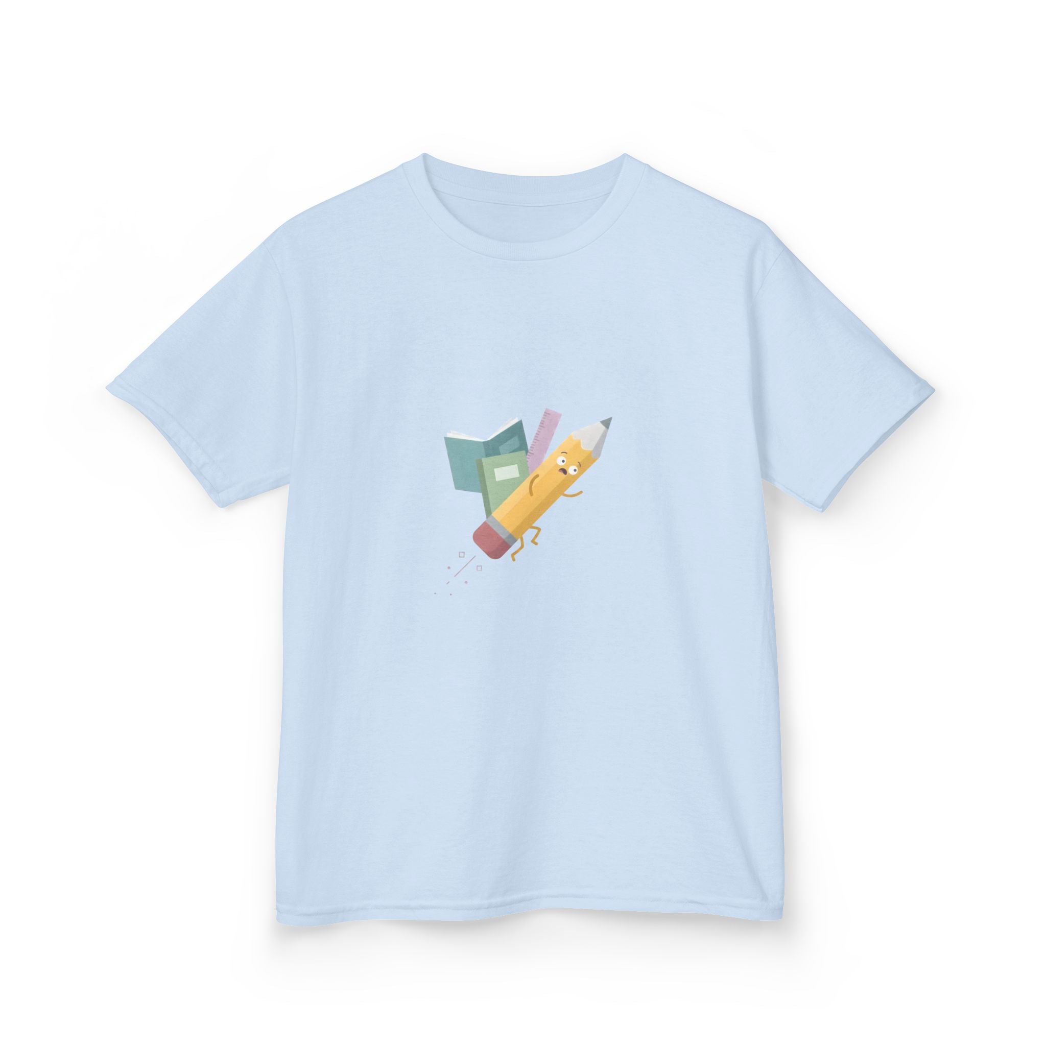 Kids Tee - Playful School Supplies Cartoon | Back to School Fun