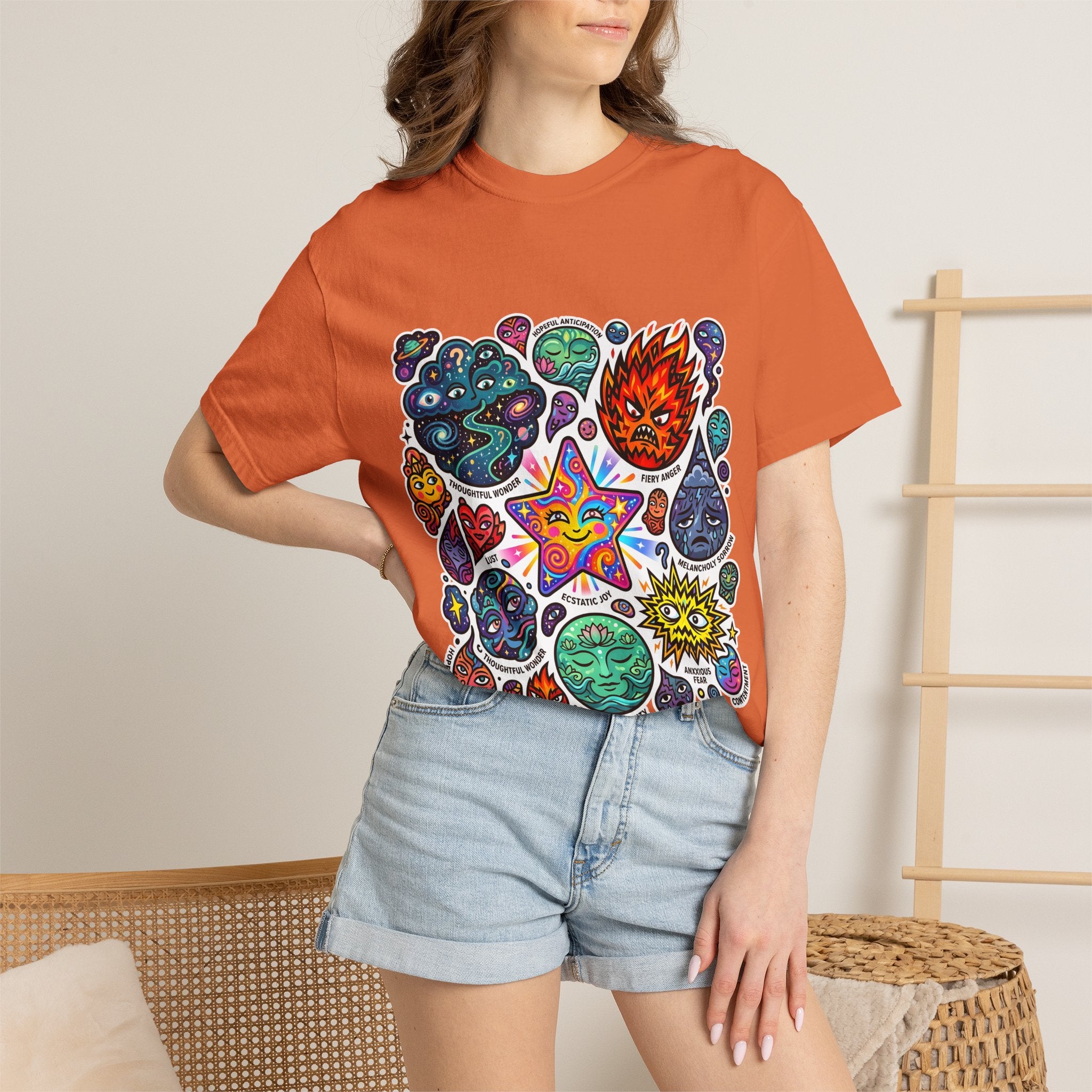Comfort Colors T-Shirt - Psychedelic Emotions Art | Mental Health
