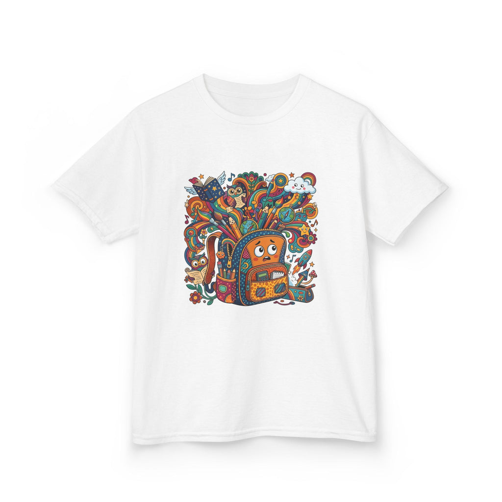 Kids Tee - Whimsical School Owl & Backpack | Back to School 2026