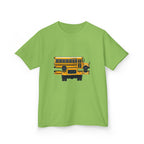 Kids School Bus T-Shirt - Cute Cartoon Reflection | Back to School