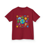 Kids Earth Day Tee - Happy Cartoon Planet | Nature Lovers