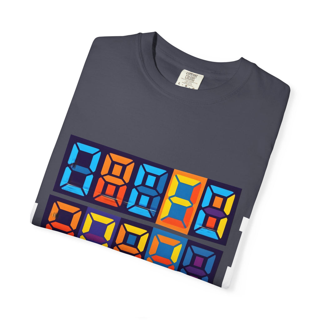 Unisex T-Shirt - Retro Tech 8-Bit Digital Display | Comfort Colors