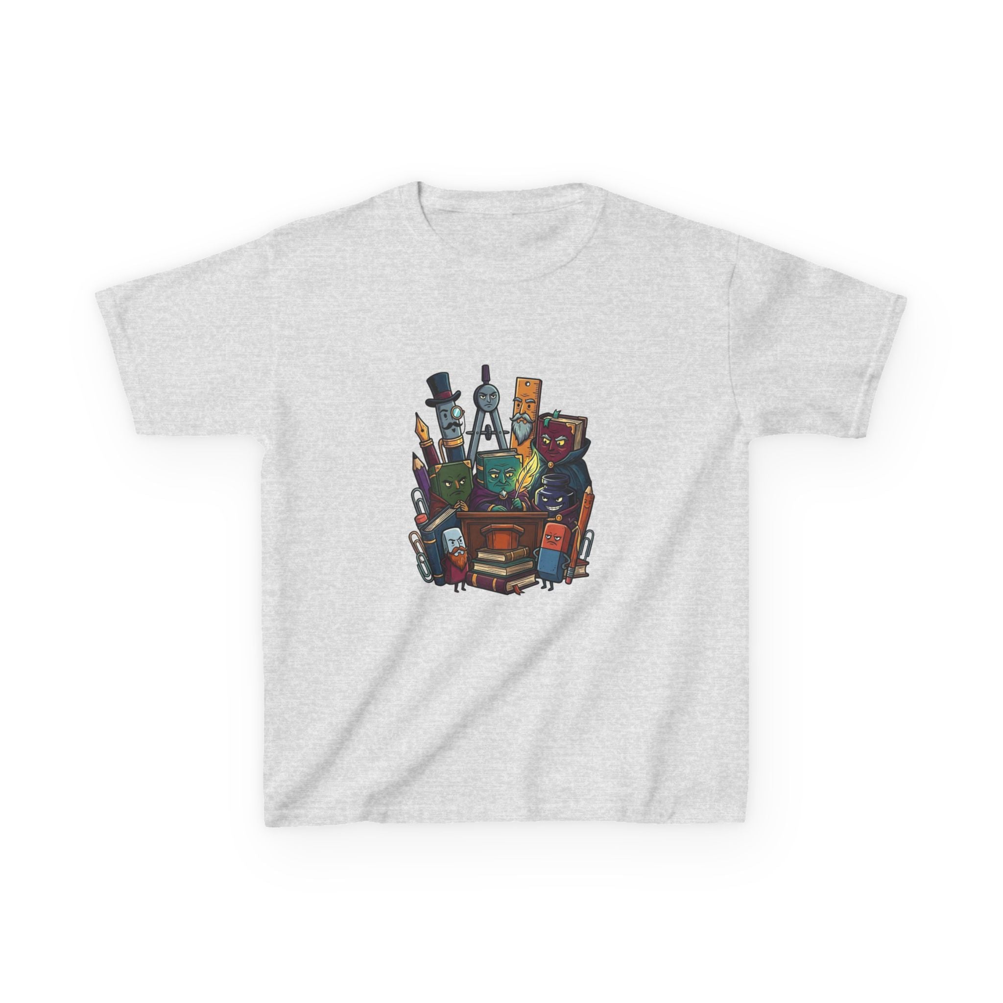 Kids Tee - Whimsical School Supplies Characters | Back to School