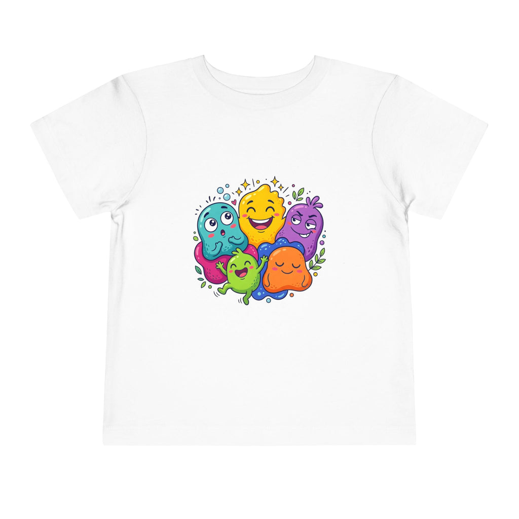 Toddler Monster Tee - Cute Happy Colorful Cartoon Kids Shirt