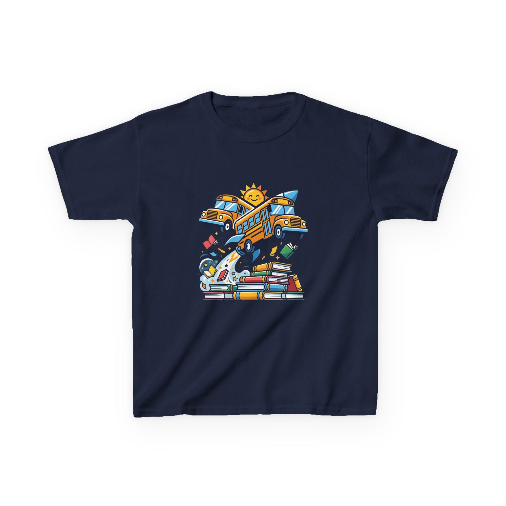 Kids Back to School T-Shirt - Rocket Bus Adventure | First Day