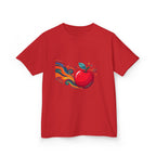 Kids Abstract Fruit Tee - Vibrant Apple Art | Creative Design