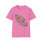 Unisex T-Shirt - Groovy Folk Art Love & Peace | Vibrant Community