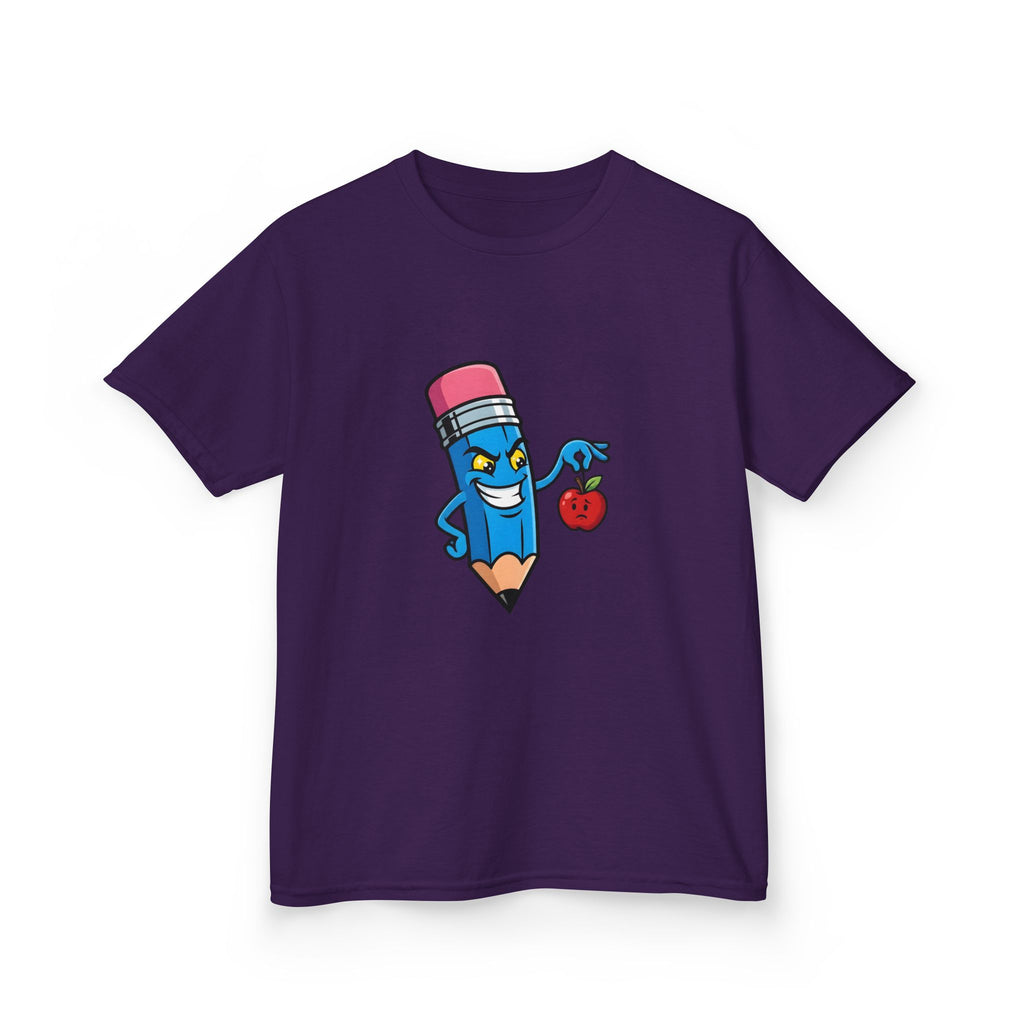 Kids Tee - Mischievous School Supplies Cartoon | Funny Education