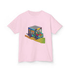 Kids T-Shirt - Vibrant Geometric Animal Bus Adventure