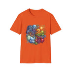 Abstract T-Shirt - Whimsical Watercolor Mandala | Surreal Figures