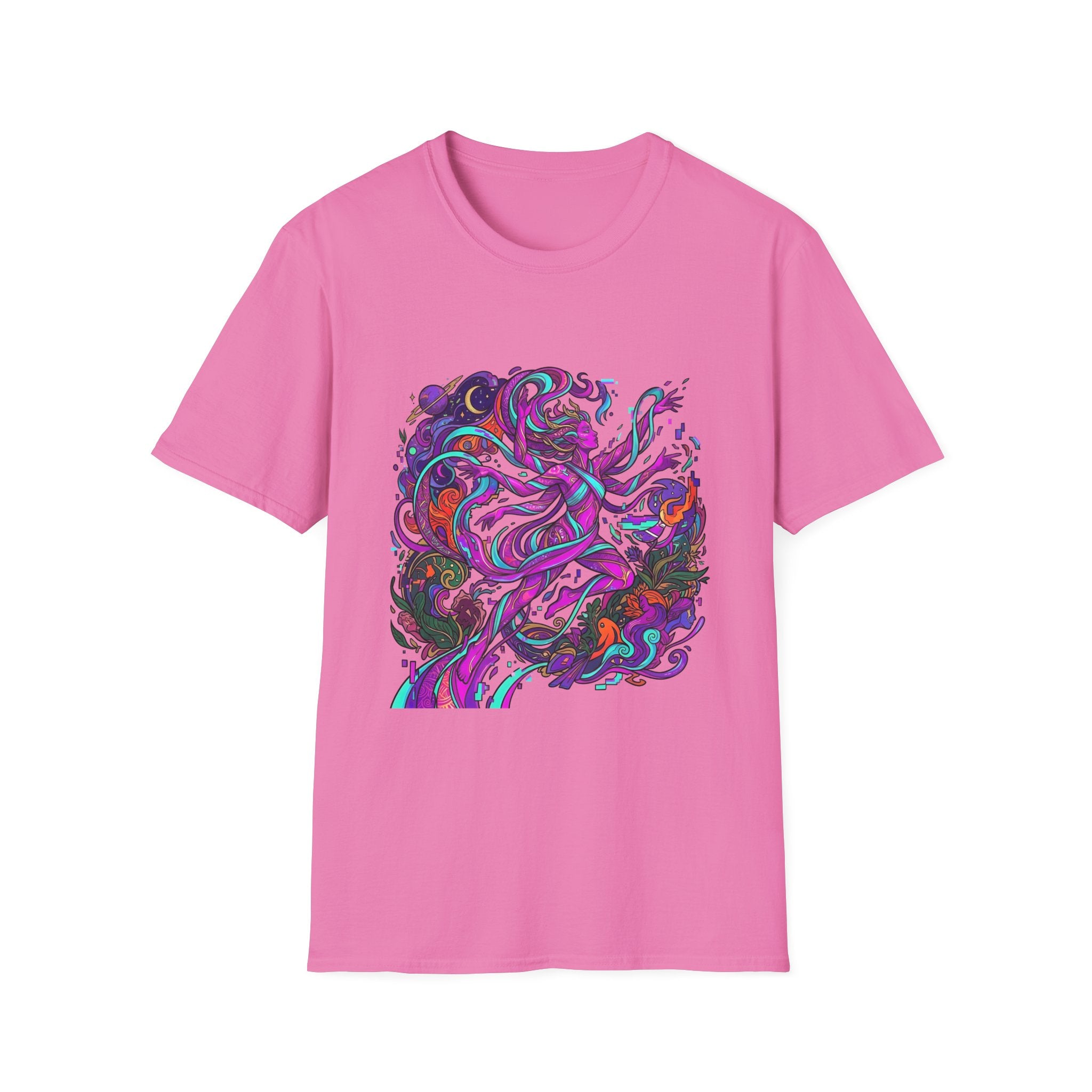 T-Shirt - Vibrant Psychedelic Cosmic Goddess Spiritual Flow