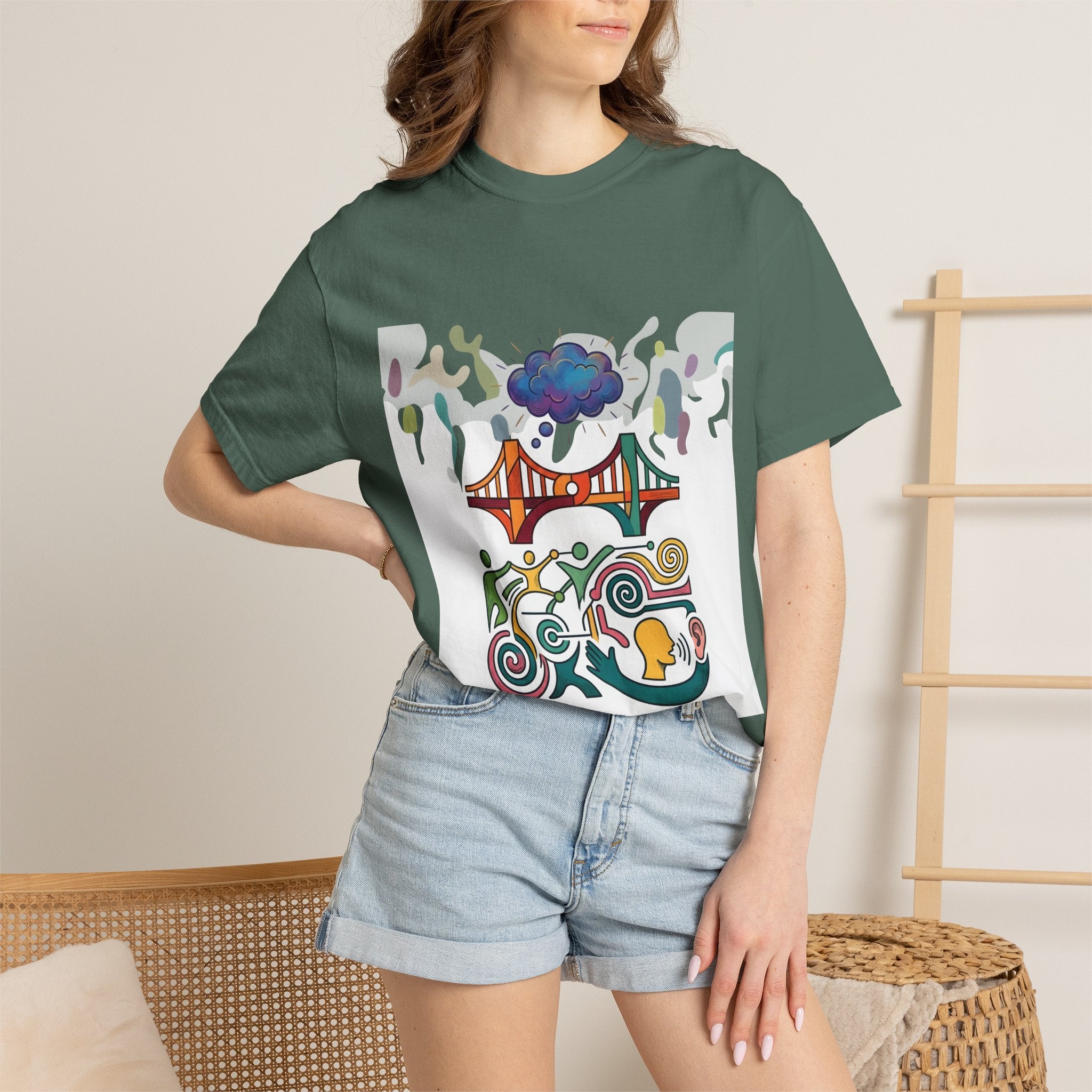 Comfort Colors T-shirt - Symbolic Connection | Abstract Communication