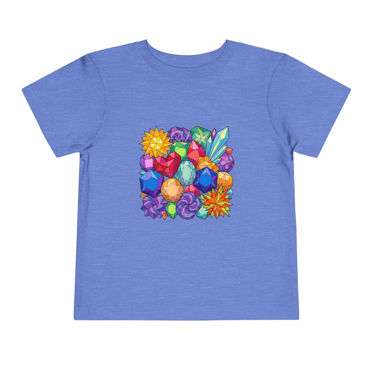 Toddler Tee - Vibrant Geometric Crystal & Gemstone Shirt