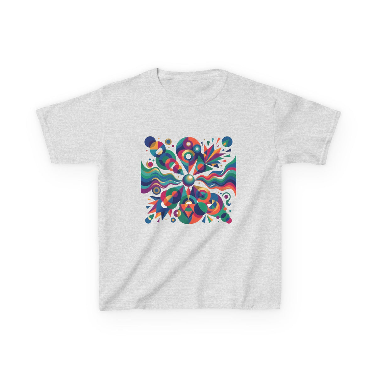 Kids T-Shirt - Vibrant Abstract Geometric Design | Modern Art