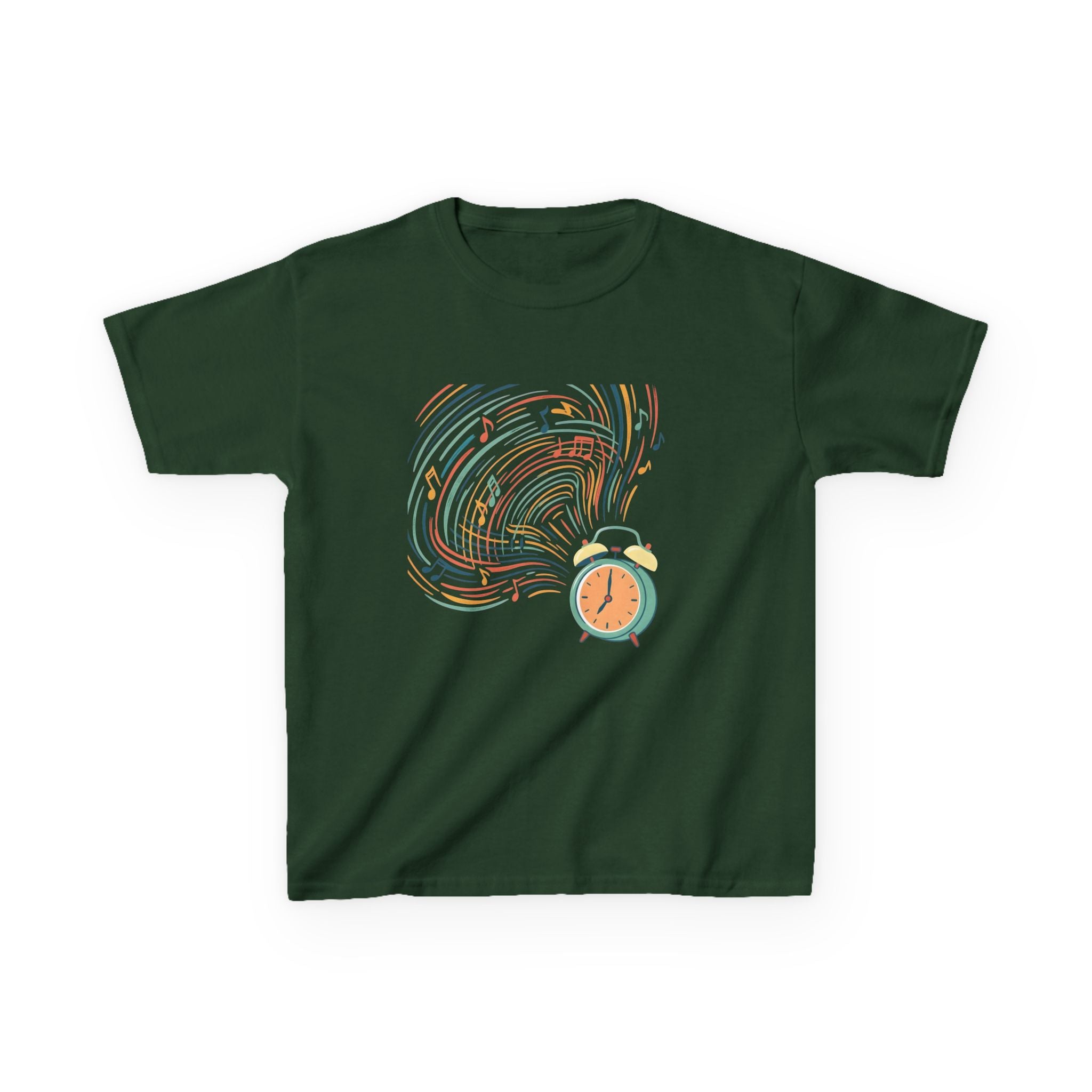Kids Tee - Retro Music Alarm Clock | Abstract Playful Design