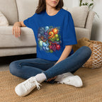 Abstract T-Shirt - Whimsical Watercolor Mandala | Surreal Figures