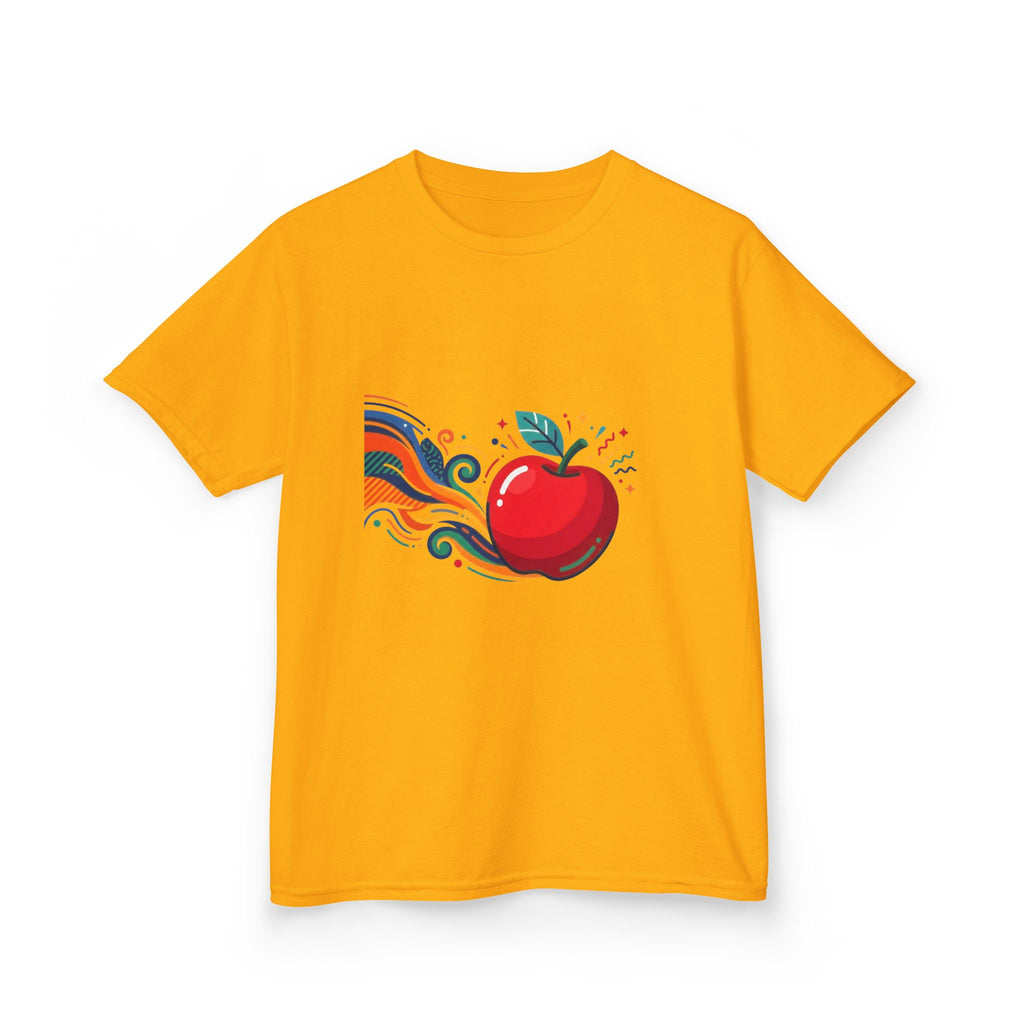 Kids Abstract Fruit Tee - Vibrant Apple Art | Creative Design