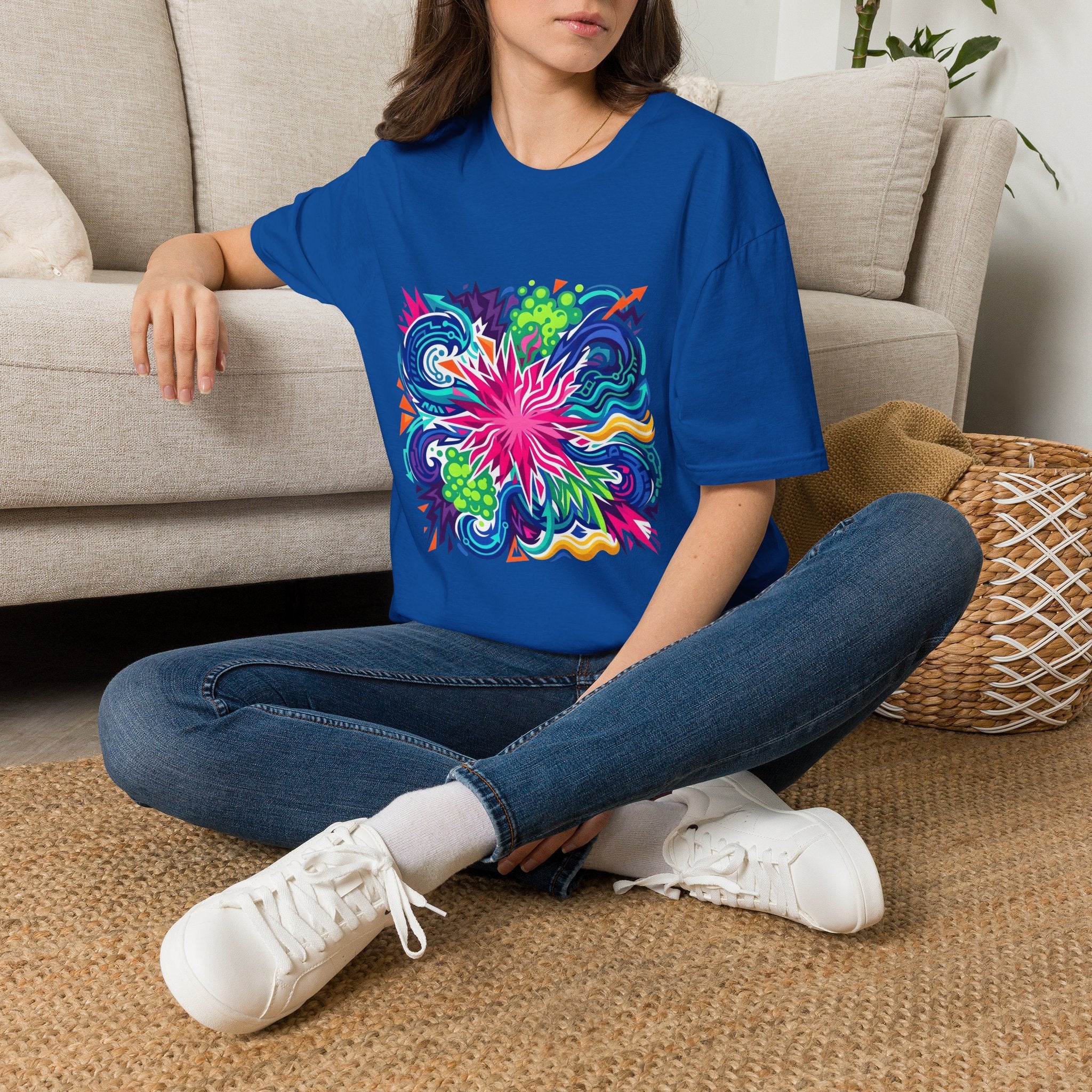 Abstract T-Shirt - Vibrant Graffiti Explosion | Unisex