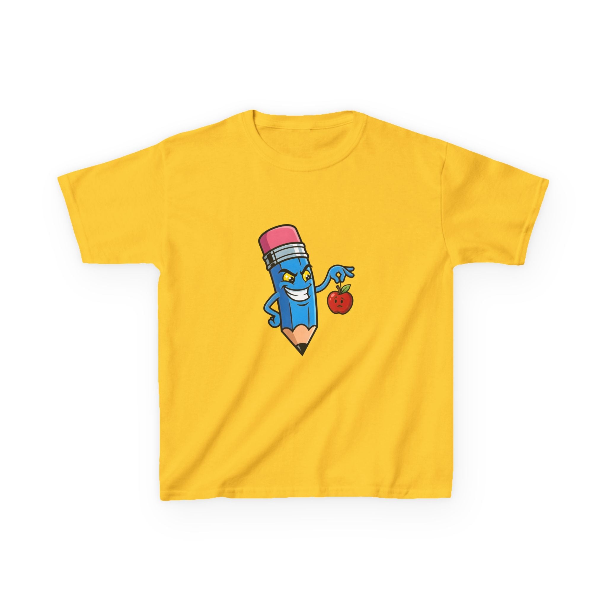 Kids Tee - Mischievous School Supplies Cartoon | Funny Education