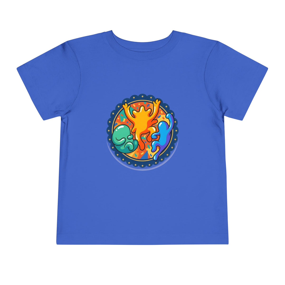 Toddler Tee - Vibrant Playful Celebration Dancing Confetti Shirt