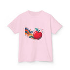 Kids Abstract Fruit Tee - Vibrant Apple Art | Creative Design