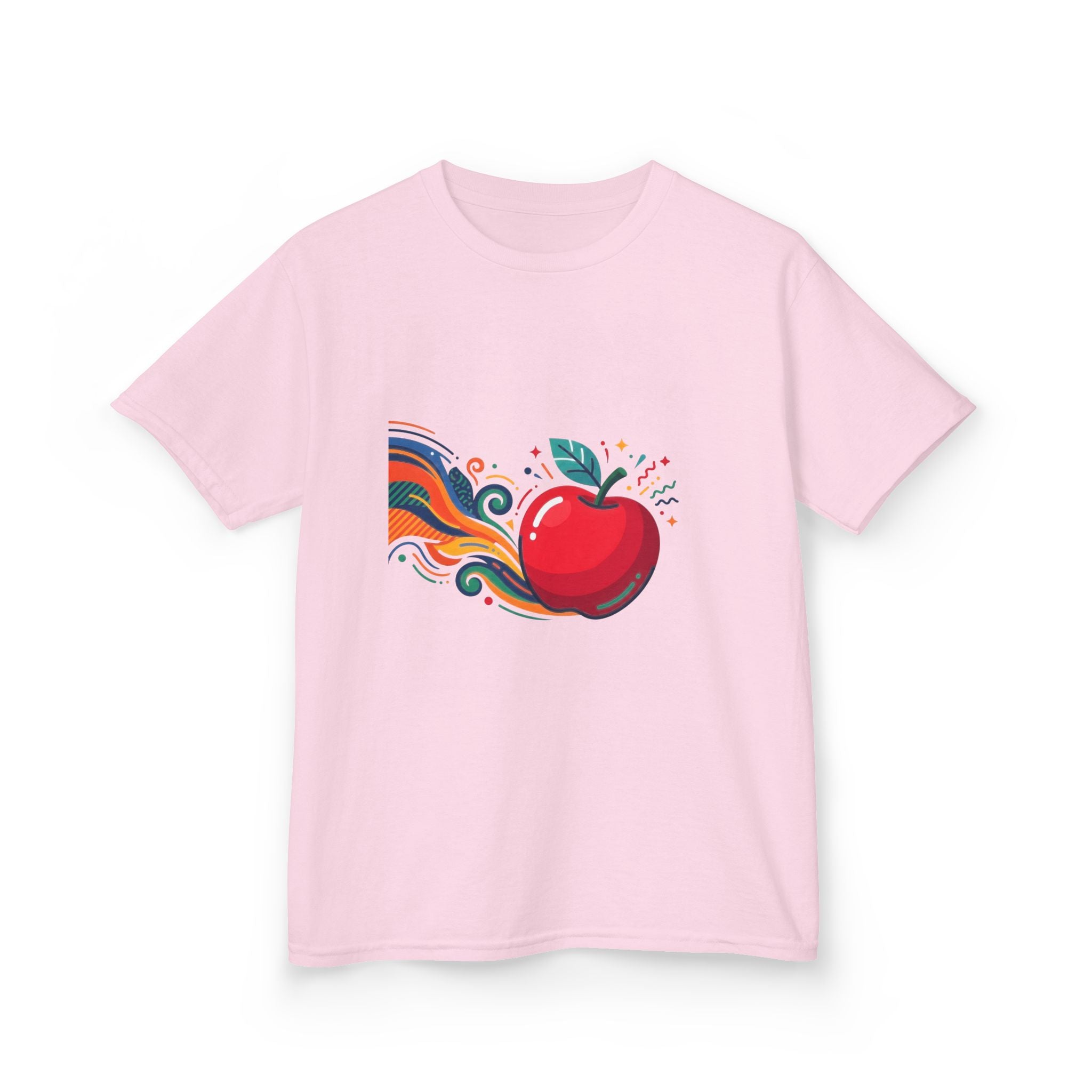 Kids Abstract Fruit Tee - Vibrant Apple Art | Creative Design