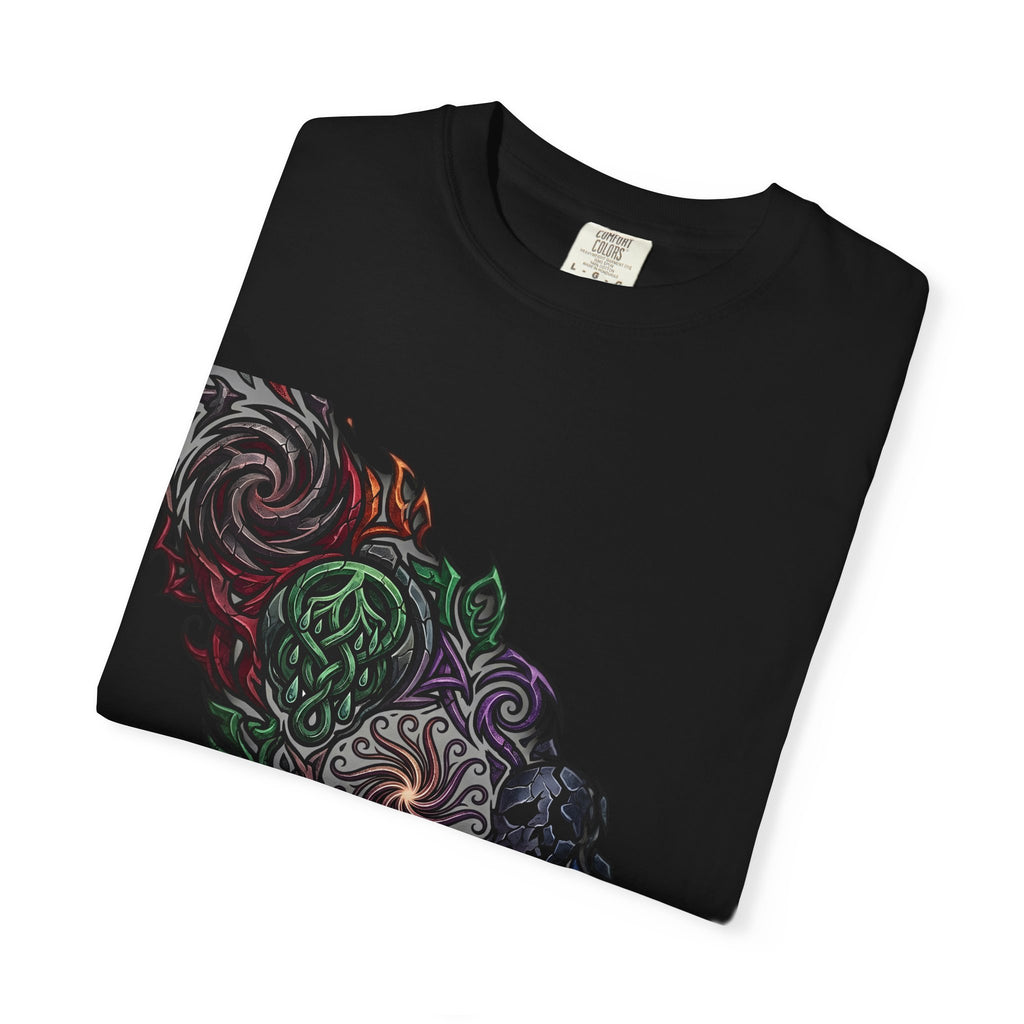 Unisex T-shirt - Dark Fantasy Celtic Skull Ankh | Garment-Dyed