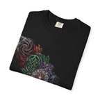 Unisex T-shirt - Dark Fantasy Celtic Skull Ankh | Garment-Dyed