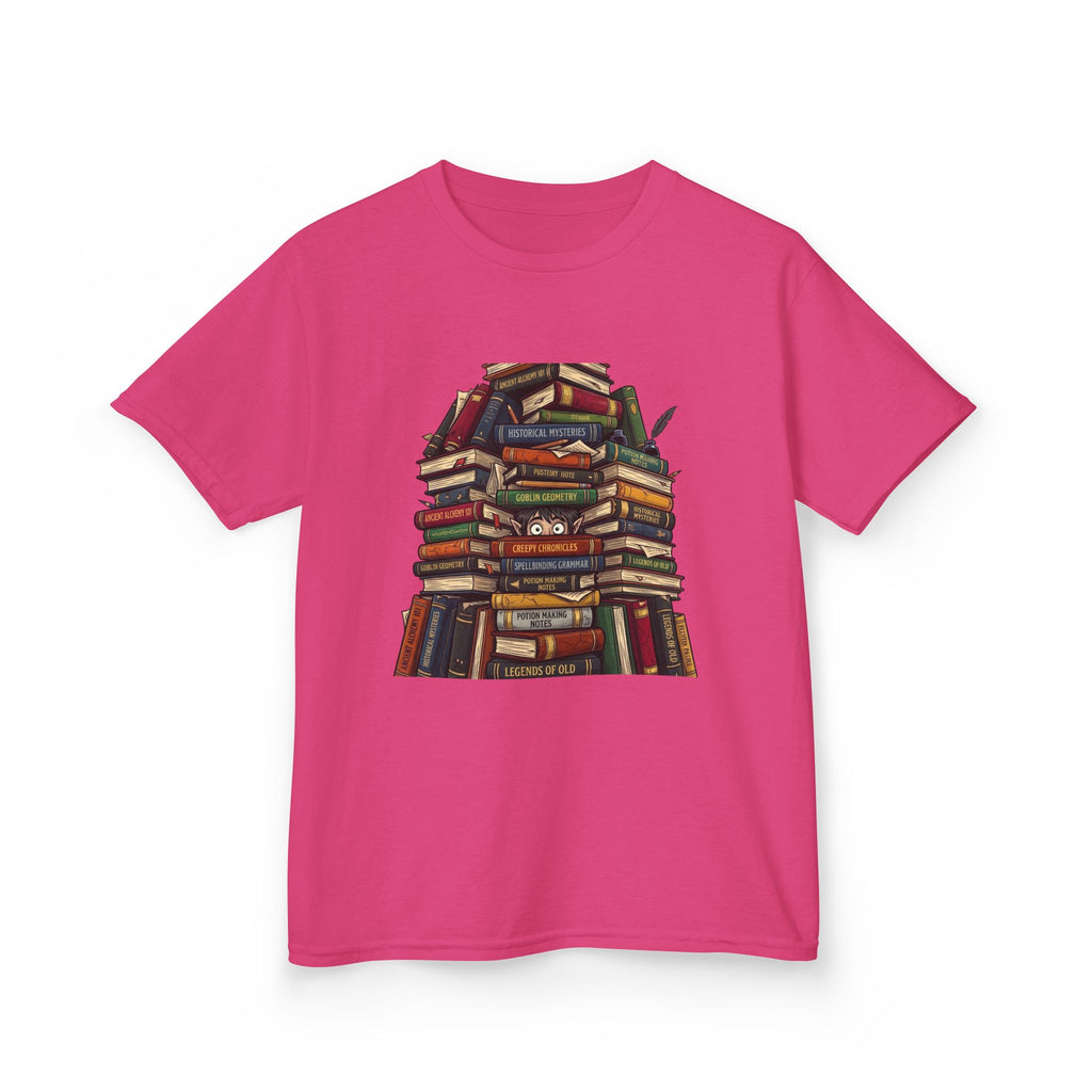Kids Magic Studies Tee - Whimsical Fantasy Books & Goblin Geometry