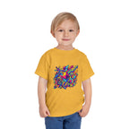 Toddler Crypto Shirt - Neon Geometric Digital Art | Blockchain Kids