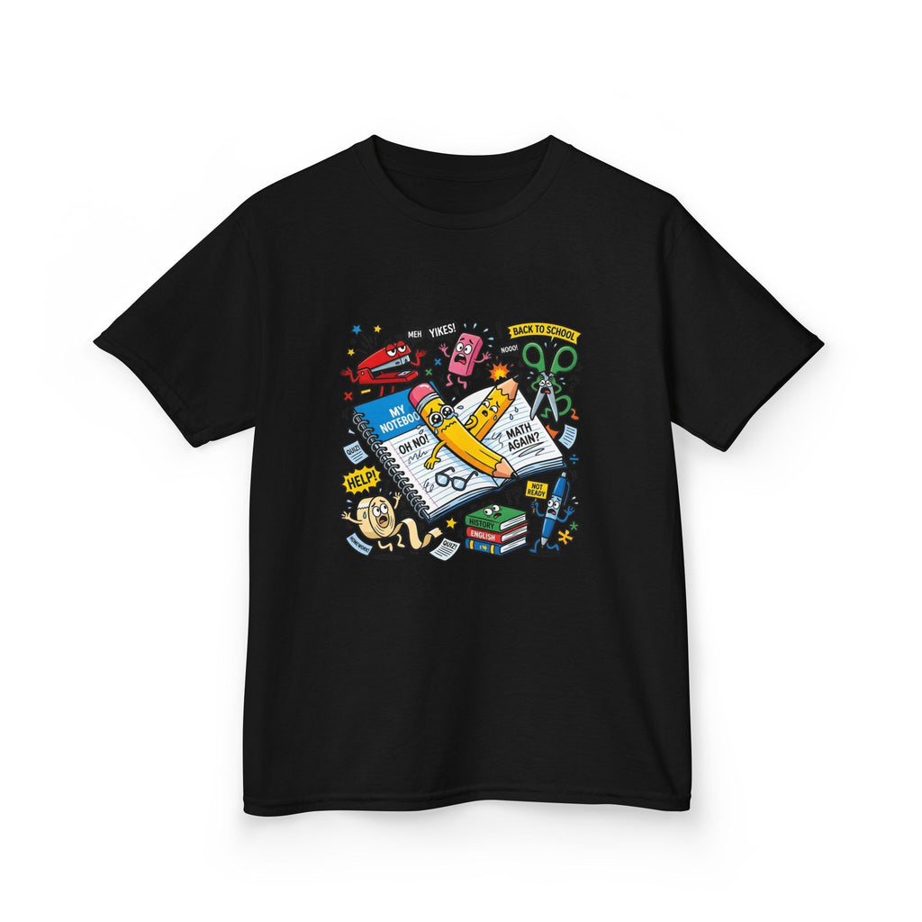 Kids Tee - Back to School Anxiety MEH YIKES! Funny Student