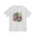 Kids T-Shirt - Geometric School Supplies Tee | Back to School