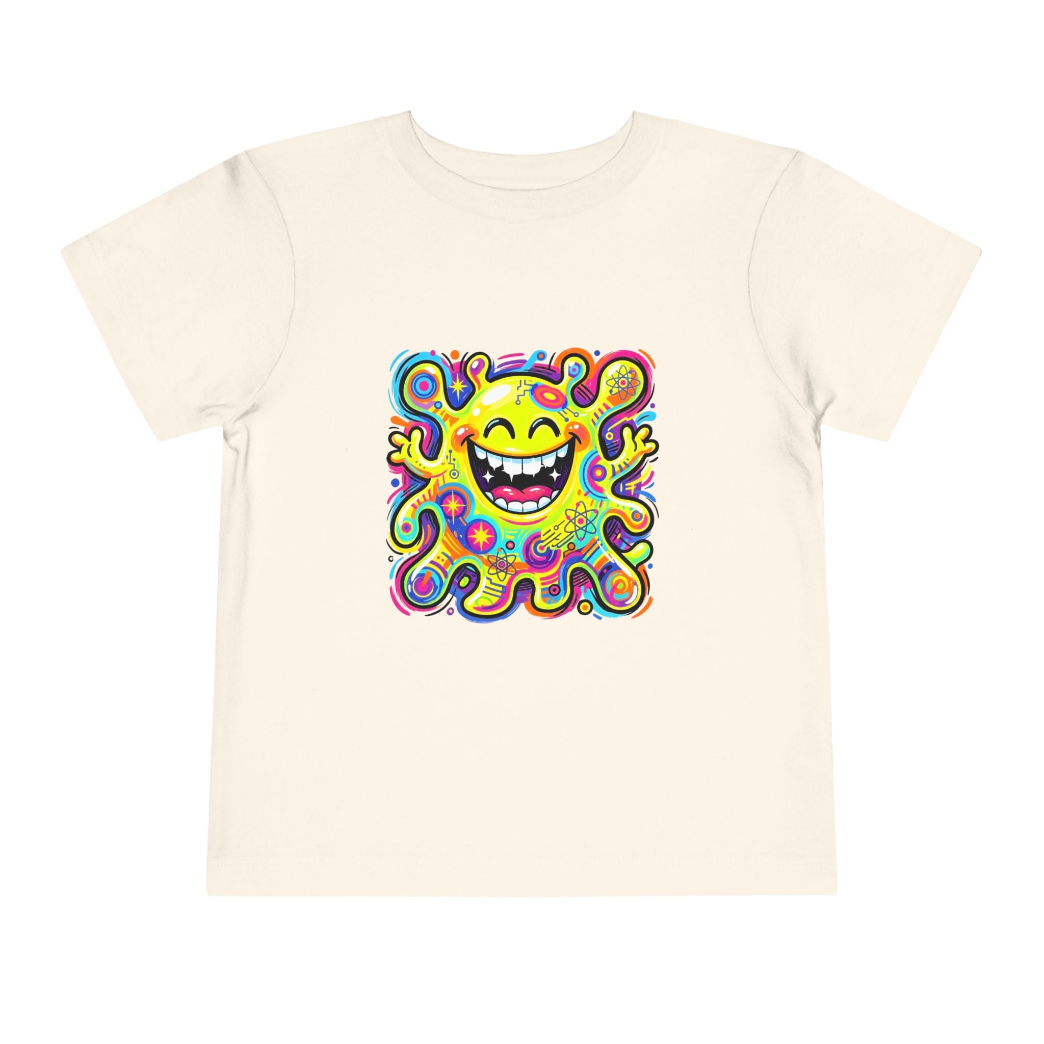 Toddler Tee - Vibrant Psychedelic Monster | Kids Abstract Cartoon Art