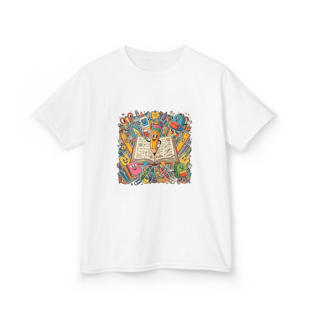 Kids Back to School Tee - Math Equations & School Supplies | 2026