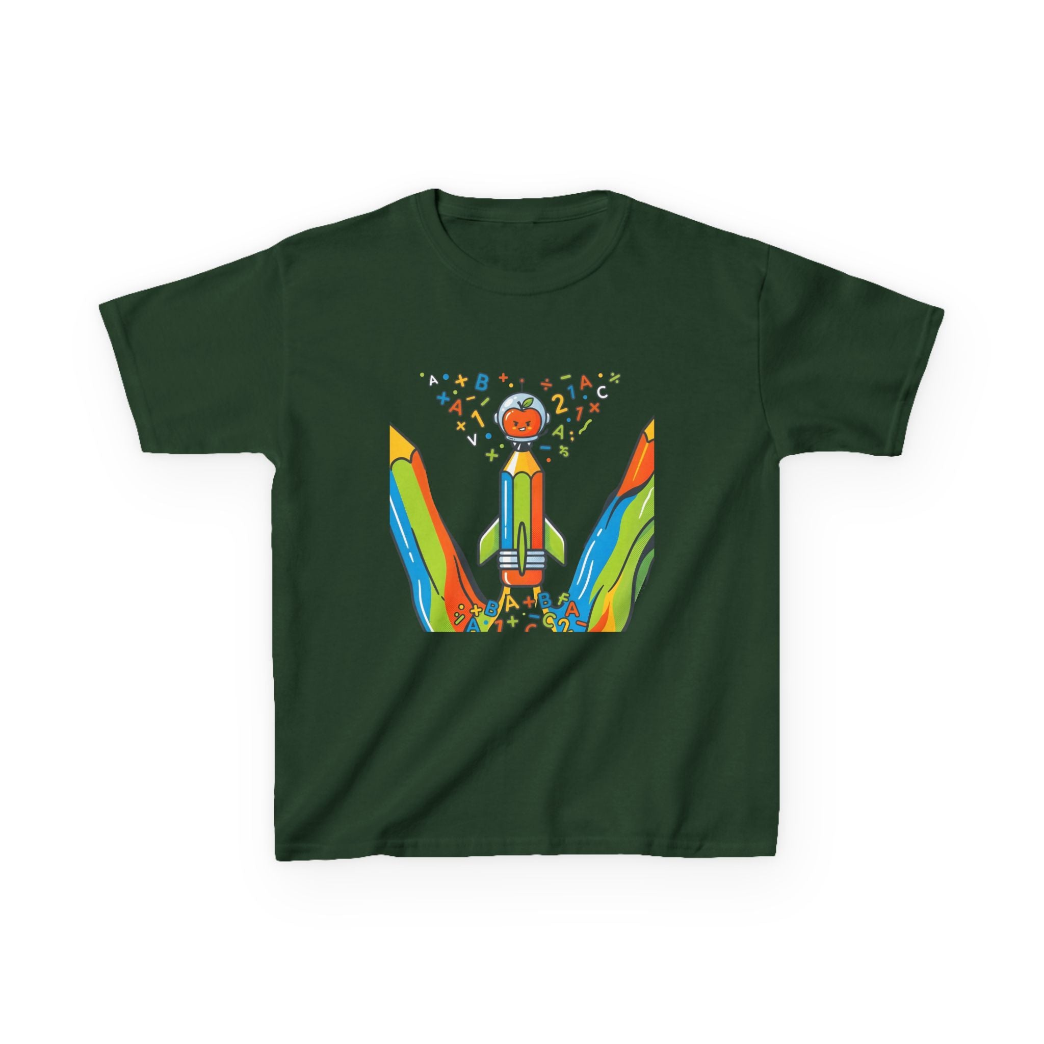 Kids Education Tee - Playful ABC & Math Learning Graphic