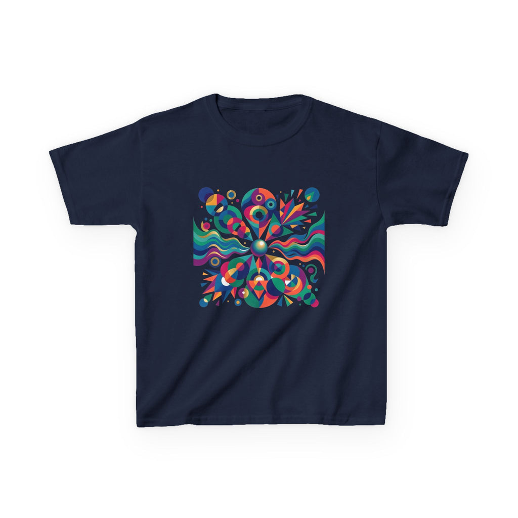 Kids T-Shirt - Vibrant Abstract Geometric Design | Modern Art