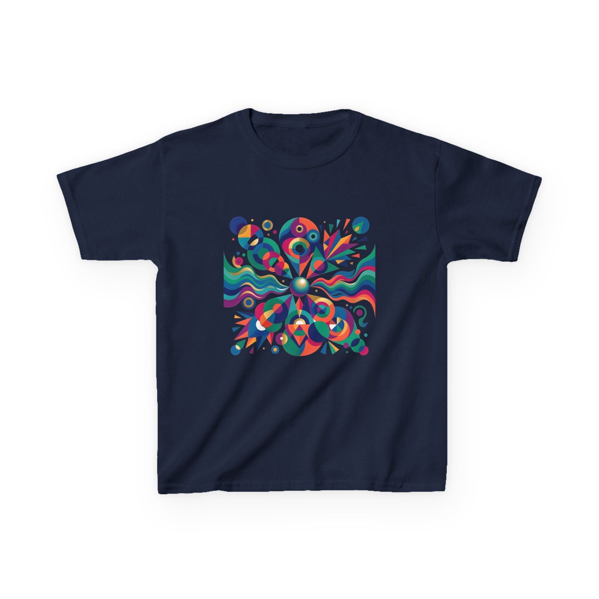 Kids T-Shirt - Vibrant Abstract Geometric Design | Modern Art