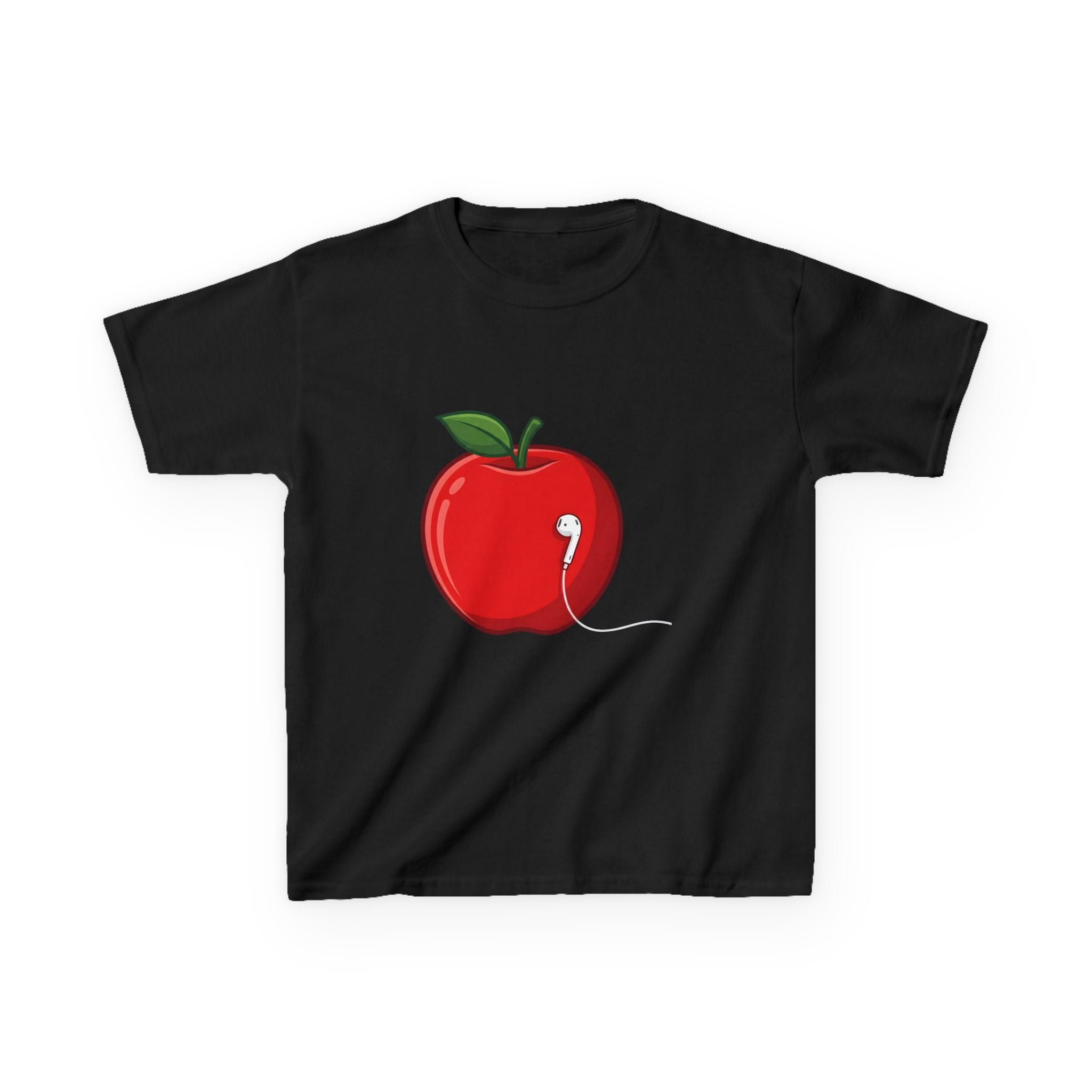 Kids Tee - Cartoon Minimalist Apple Music Earbud Tech