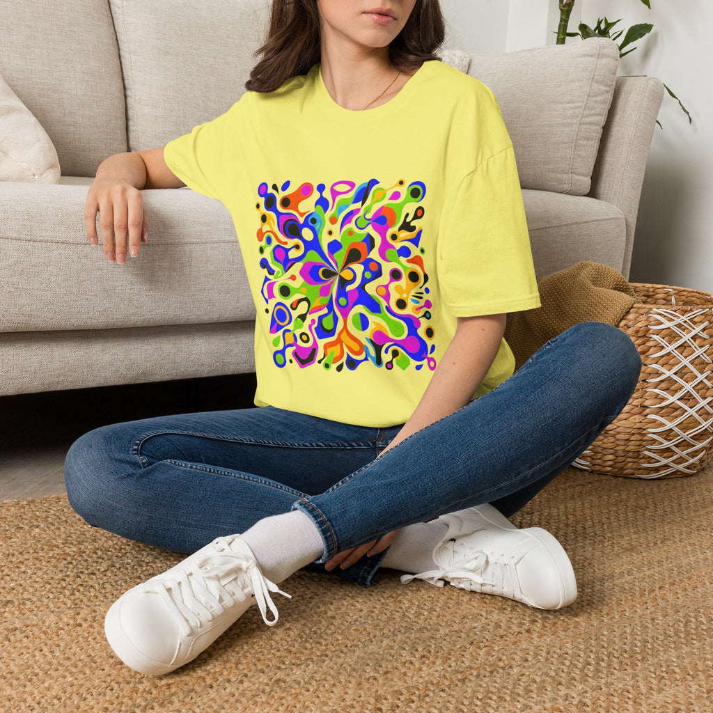 Unisex T-Shirt - Vibrant Organic Abstract | Psychedelic Flow