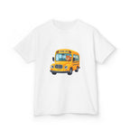 Kids School Bus T-Shirt - Cute Squirrel Driving Cartoon Tee | Back to