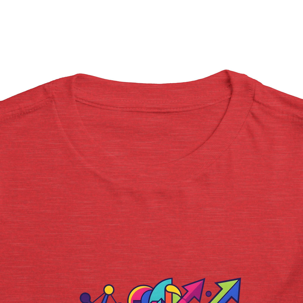 Toddler Crypto Shirt - Neon Geometric Digital Art | Blockchain Kids