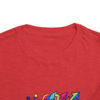 Toddler Crypto Shirt - Neon Geometric Digital Art | Blockchain Kids