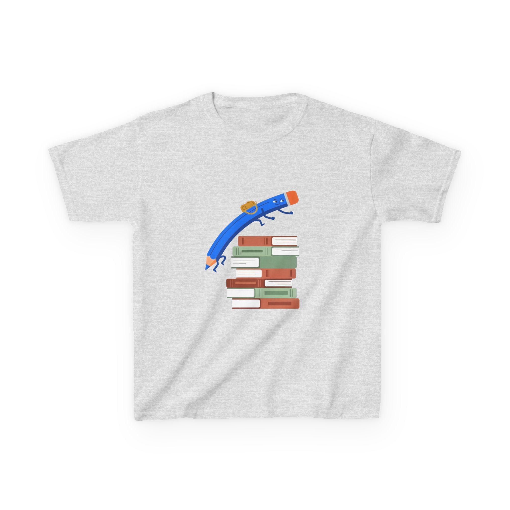 Kids Tee - Back to School Education | Books & Pencil
