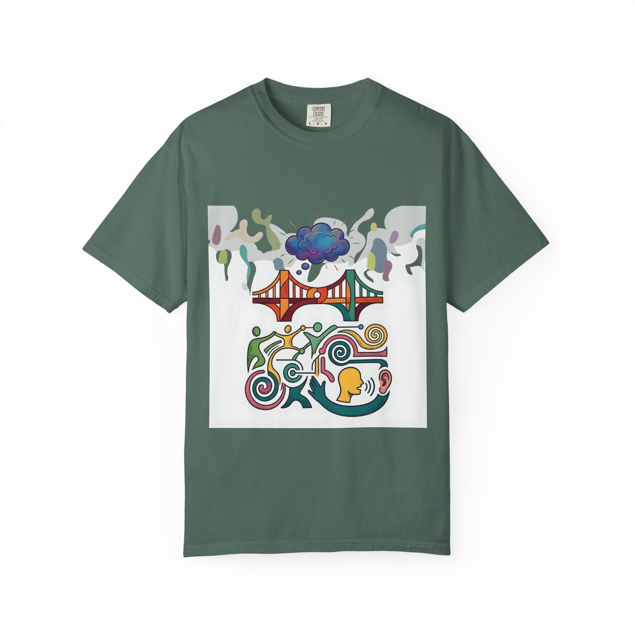Comfort Colors T-shirt - Symbolic Connection | Abstract Communication