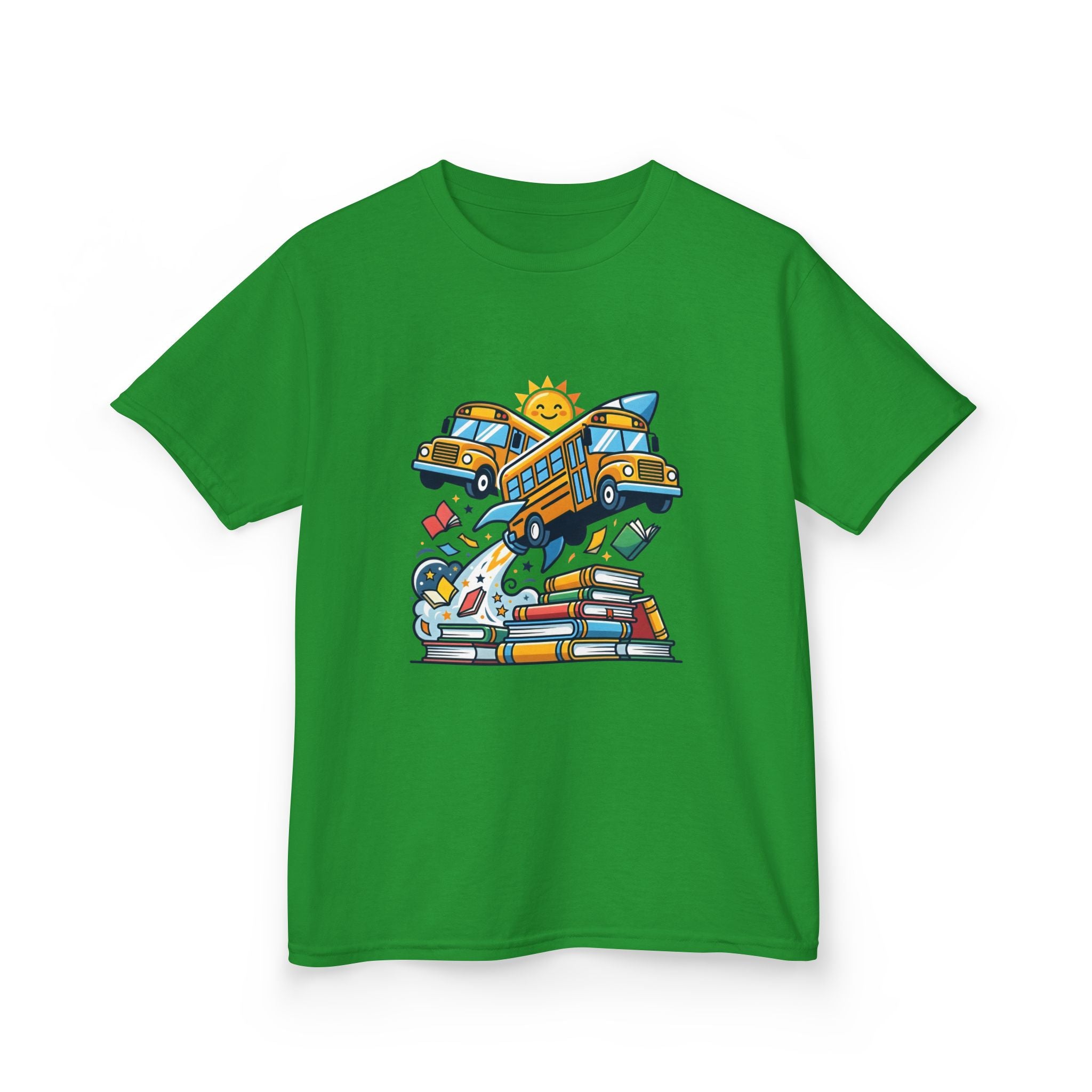 Kids Back to School T-Shirt - Rocket Bus Adventure | First Day