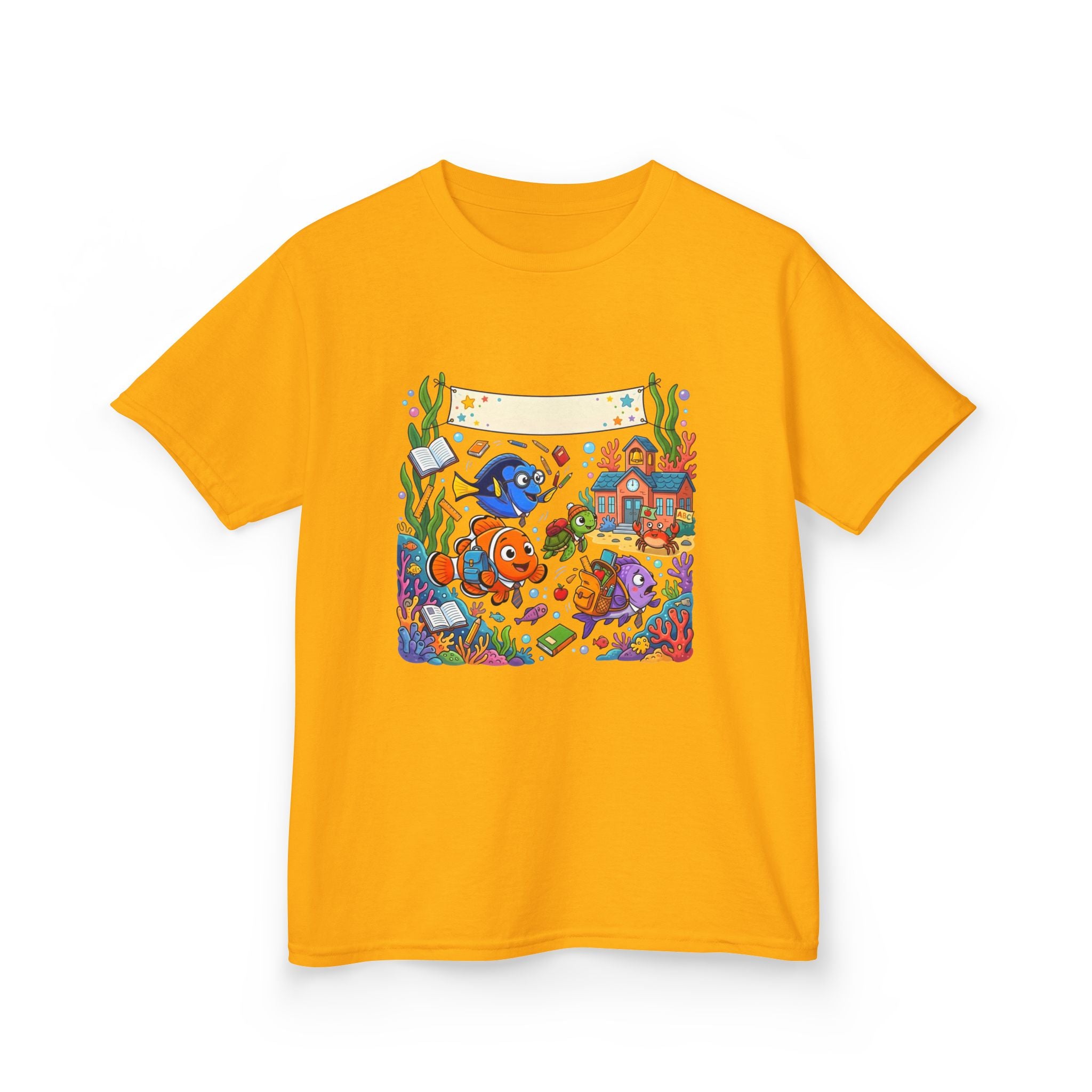 Kids T-Shirt - Whimsical Underwater School ABC | Back to School
