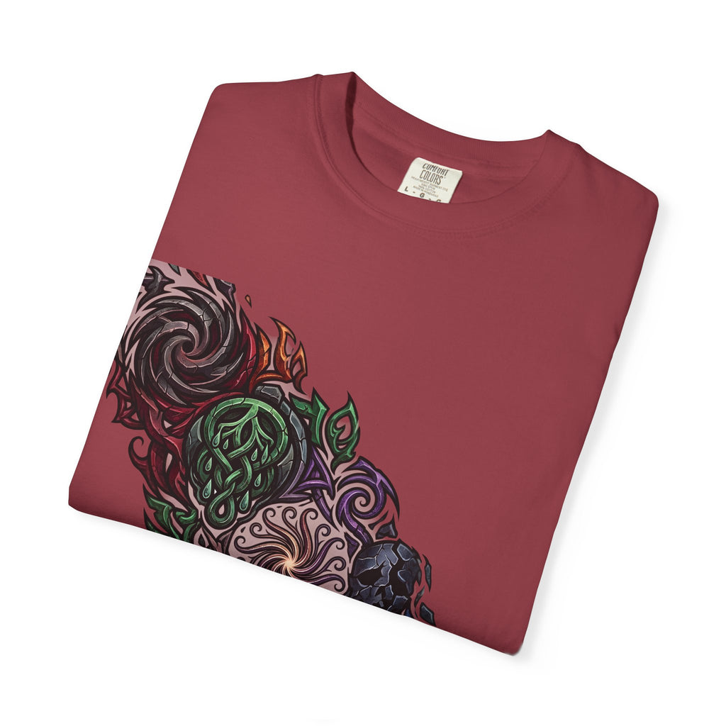 Unisex T-shirt - Dark Fantasy Celtic Skull Ankh | Garment-Dyed