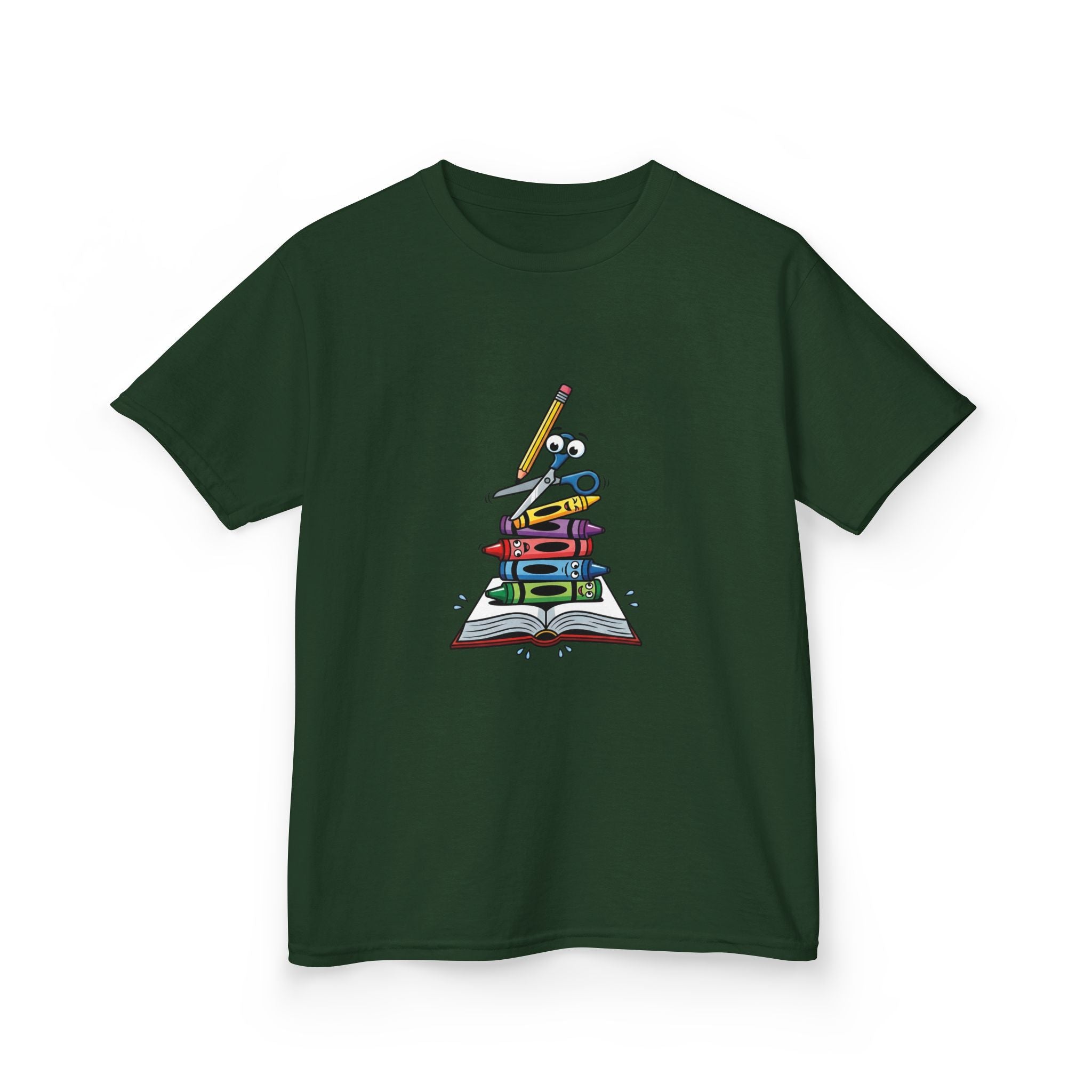 Back to School Kids Tee - Art Supplies Fun Design | 2026