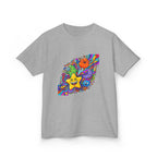 Kids Psychedelic Monster Tee - Vibrant Cartoon Doodle Shirt