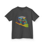 Kids T-Shirt - Vibrant Geometric Animal Bus Adventure